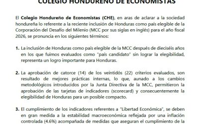 Comunicado del Colegio Hondureño de Economistas